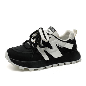 2026 New Women's Lace-up Breathable Anti-Slip Sporty Fashion Trend PU Upper Shoes for Spring Summer Autumn - Product Image 5