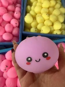 คาวาอี้เกี๊ยวลูกบอลคลายเครียดลูกบอลบีบประสาทสัมผัสของเล่นมือบรรเทาความเครียดด้วยไอน้ำอาหารยืดของเล่นผู้ใหญ่ - Product Image 4