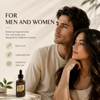 Huile capillaire OEM : Huile de croissance rapide pour cheveux avec gingembre, sérum anti-chute et traitement du cuir chevelu, produit de beauté pour hommes et femmes