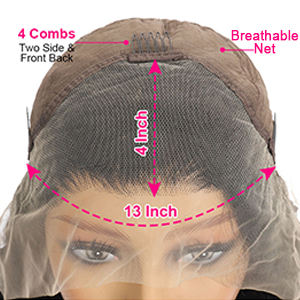 13x4 <b>Lace</b> <b>Front</b> Glueless Smooth Bob <b>Wigs</b> Brazilian Virgin Remy Human Hair Straight 180% Density Pre-Plucked Transparent Silk - Product Image 4