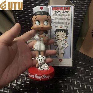 1999-2002 Betty Bobblehead Doll Resin Nurse Swimsuit Ornament PVC Boxed Figure from Japan Animation <b>for</b> Boys and <b>Girls</b>-F - Product Image 3
