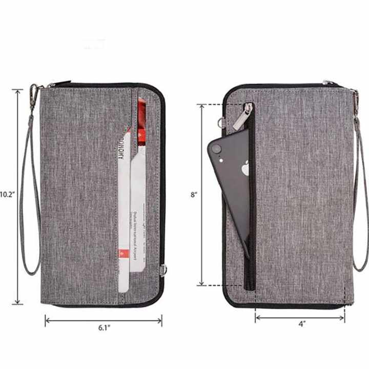 Porte-monnaie Tour De Cou RFID - étanche, 12x8 Cm - Pour Homme/femme, Voyage Ou Quotidien