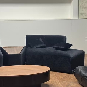 Divano Semicircolare Nero per Saloni di Bellezza, Uffici, Hotel e Aree di Ricevimento Aziendali - Personalizzabile e Vendita all'Ingrosso - Product Image 6