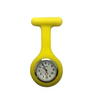 Jam tangan Suster silikon warna-warni portabel jam meja ujian silikon jam tangan dokter saku medis Wanita jam perawat
