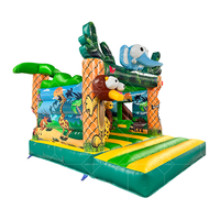 Maison gonflable commerciale de rebond de château d'enfants et château plein d'entrain sautant de toboggan d'eau pour le divertissement