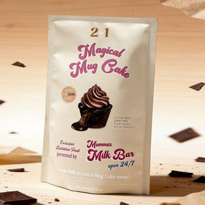 Sachet d'emballage alimentaire imprimé sur mesure, scellé sur trois côtés, pour biscuits et poudre à lever, avec encoche de déchirement - Product Image 2