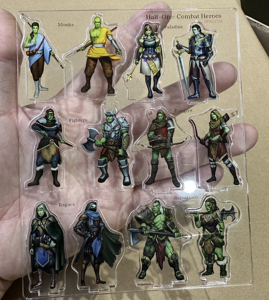 Tùy Chỉnh In Thiên Thần Anime Thân Thiện Với Môi Nhựa Acrylic UV In Bàn Hình Standee Cho Dungeons & Dragons RPG Trò Chơi - Product Image 5