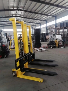 20241ton 2000kg Manual Lift Truck Hydraulic Stacker Trolley Hand <b>Forklift</b> Hand - Product Image 6