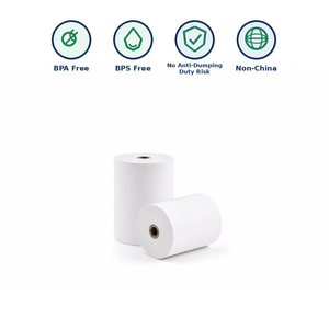 2-1/4" x 50' Thermal Receipt <b>Paper</b> <b>Roll</b> Eco Friendly for Supermarket POS Factory Wholesale - Product Image 1