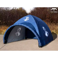 Tentspace personnalisé en couleur imprimé araignée Air dôme auvent marque gonflable Air Tube tente pour les événements sportifs en plein air
