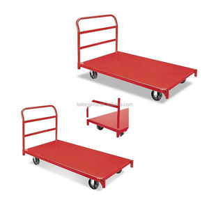 Промышленный грузовой перевозчик с тяжелой загрузкой, стальная тележка, ручная тележка - Product Image 5