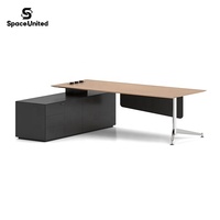 Escritorio Ejecutivo Ergonómico de Madera Sólida de Alta Gama Moderno SpaceUnited