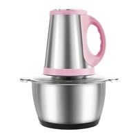 Penggiling makanan dapur rumah murah Stainless Steel kecil Terbaik daging Chopper otomatis 2L 3L listrik Daging mixer makanan