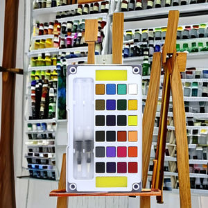 Haute qualité 12/18/24/36 couleur <span class=keywords><strong>Gouache</strong></span> peinture ensemble peintures à l'eau pour les <span class=keywords><strong>beaux</strong></span>-<span class=keywords><strong>arts</strong></span> sur toile Portable 3ml Palette pinceau Pigment - Product Image 6