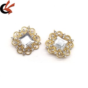 Nhà Máy Số Lượng Lớn Giá Rẻ Giá Bán Buôn Rose Gold Đính Cườm Nút May Trên Áo Sơ Mi Rhinestone Tinh Thể Nút - Product Image 6