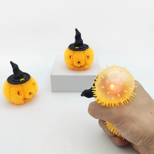 Lampe Citrouille Lumineuse Anti-Stress, Jouet à Presser en Peluche, Lampe Citrouille Lumineuse d'Halloween en Gros - Product Image 2