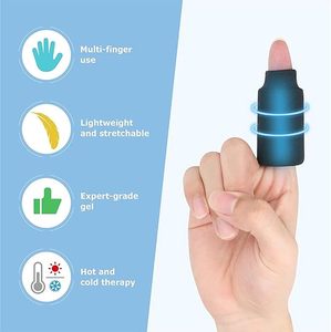 Manchon de compression froide en gel 360° pour les doigts, idéal pour les blessures, l'arthrite et les gonflements - Ajustement parfait sans sangles - Product Image 4