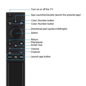Remplacement de la télécommande vocale <span class=keywords><strong>2022</strong></span> BN59-01357A adapté pour <span class=keywords><strong>Samsung</strong></span> Smart avec BT 2021QLED 4K <span class=keywords><strong>8K</strong></span> Smart TV série QLED - Product Image 4