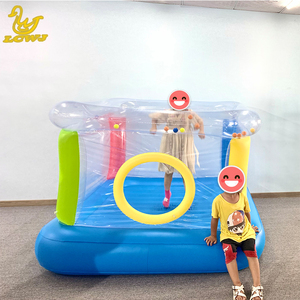 LC transparente casa inflable juguetes saltando castillo inflable, con campanas - Product Image 1