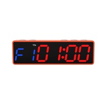 Petit chronomètre magnétique de fitness, 5 boutons, fonctionnement facile, chronomètre numérique d'entraînement par intervalles pour la boxe, le HIIT, le Tabata