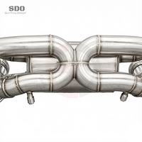 Tuyaux d'échappement en acier inoxydable SD 304 Catback pour Audi R8 V10 5.2L 2016-2024 Système d'échappement silencieux haute performance avec soupape à vide