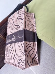 Bolso de Lona Islander 28x38.5cm con Estampados de Animales, Reutilizable, con Dos Asas, Estilo Femenino, para Uso Diario, Capacidad de hasta 1L, Portátil - Product Image 4