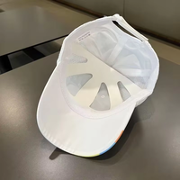 Gorra de Béisbol de 6 Paneles para Niños, Unisex, Estilo Vintage con Puntos, Secado Rápido, Ligera, de Nailon, con Orificios Cortados con Láser, Visera Curva, Bordado Personalizado, Color a Elección