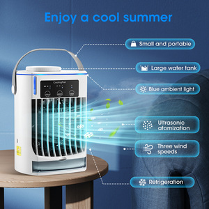 OEM <span class=keywords><strong>Mini</strong></span> USB Ventiladores de mesa Venta caliente Enfriadores de <span class=keywords><strong>aire</strong></span> eléctricos portátiles utilizados para habitaciones RV Humidificador y acondicionador evaporativo Enchufe de EE. UU. - Product Image 2