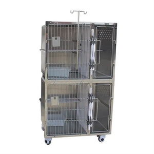 Jaula Combinada Veterinaria de Acero Inoxidable para Gatos, para Clínicas y Hospitales de Animales - Product Image 5