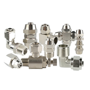 Pneumatic <b>Quick</b> Coupler Brass <b>Connector</b> 4mm 6mm 8mm 10mm 12mm 14mm 16mm For Pneumatic Systems - Product Image 1