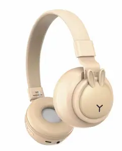 Cartoon Rabbit kabellos Blue Tooth Headset Über Ohr Headphones Gaming Musik Headphones für Kinder PC Handy Headset