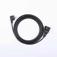 H05VV-F de l'UE 2pin 3pin 1mm2 CCA câble d'extension d'alimentation de Type Standard européen câble de rallonge Schuko M/F EU