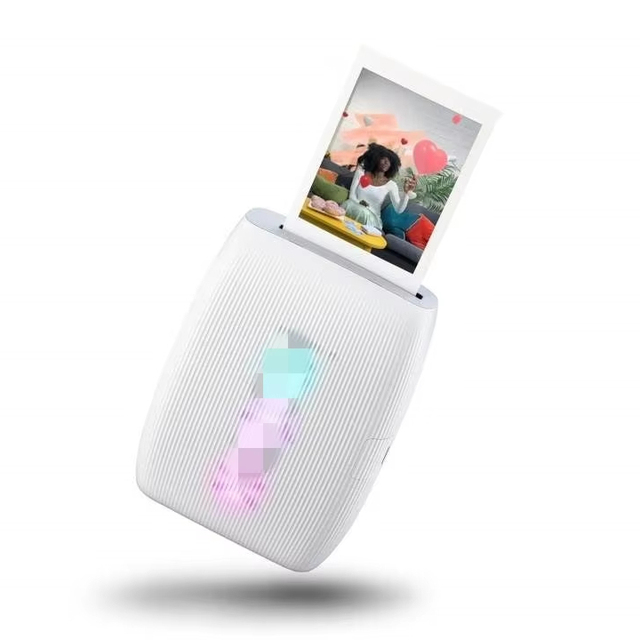 Mi Portable Photo Mini Printer Plastic Durable BT 5.0 AR 3-Inch Color Pocket Inkless Sticky-Backed Photos