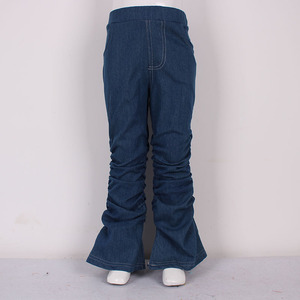 Boutique en gros empilable pantalon <span class=keywords><strong>Jogging</strong></span> Pantalons Grande Taille bébé Filles automne et hiver denim empilable pantalon - Product Image 3