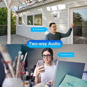 3MP Outdoor Waterdichte Tuya Smart Light Camera PTZ Bewegingsmelder Floodlight Beveiligingscamera Weg Tuin Straatlamp met CCTV Camera - Product Image 5