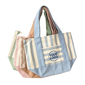 Sac fourre-tout en toile mini tendance 2026 avec lettres brodées, logo personnalisé, petit format, style éco-responsable, Bolsa Lona, sacs en coton - Product Image 2