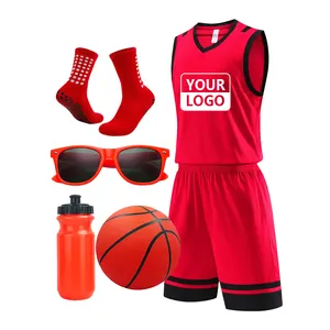2024 barang resmi klub olahraga kustom hadiah seragam basket Kit bola kaus latihan basket