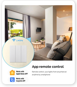 Interrupteur intelligent sans fil WiFi LangYeao HomeKit Apple <span class=keywords><strong>Home</strong></span> (UE/Royaume-Uni) compatible <span class=keywords><strong>Home</strong></span> <span class=keywords><strong>Assistant</strong></span>, Alexa, Google <span class=keywords><strong>Home</strong></span>, <span class=keywords><strong>Siri</strong></span> (sans neutre) - Product Image 4