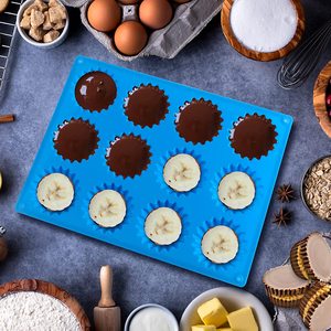 <span class=keywords><strong>Moule</strong></span> à beurre d'arachide en silicone <span class=keywords><strong>Mini</strong></span> <span class=keywords><strong>moule</strong></span> à tarte pour morsure Taille Graisse Bombes Chocolat Bonbons <span class=keywords><strong>Moule</strong></span> pour Brownie Gâteau Outils - Product Image 4