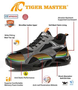 Zapatos de Seguridad Deportivos Ligeros, Antideslizantes, con Puntera de Acero Europea, Resistentes a Pinchazos, para Trabajo Unisex - Product Image 5