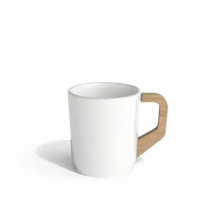 Mug en céramique Woody, bois, merchandising personnalisé - Product Image 1