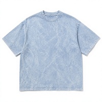 T-shirt vintage en coton délavé à l'acide, coupe oversize et carrée, style streetwear, design personnalisé, vente en gros