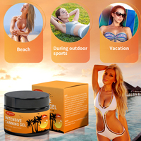 Gel bronzant intensif pour le soin solaire, uniformise le teint, logo privé OEM, pour utilisation en cabine solaire et en extérieur