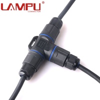 Haute qualité T-Type paysage éclairage vis fixation connexion rapide 3 broches IP68 connecteur étanche