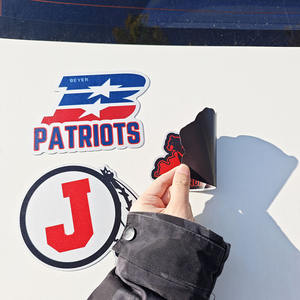 סיטונאים לוגו מותאם אישית הדפסה מגנטים המכונית המדשנים עמיד מזג אוויר עמיד למות למות לחתוך מדבקות מגנטיות עבור גוף המכונית, פגוש - Product Image 2