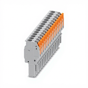 Bloque de Terminales con Abrazadera de Resorte Phoenix Contact 1071726, 600V 32A, Conexión sin Herramientas, sin Tornillos, Carcasa Mate, Nuevo - Product Image 1
