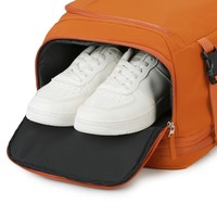 Sac à dos professionnel décontracté extensible 20-35L en polyester grande capacité couleur unie avec bandoulière incurvée unisexe