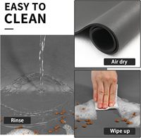 Tapis d'alimentation pour animaux de compagnie absorbant l'eau, séchage rapide, facile à nettoyer, résistant aux taches, tapis de table pour chiens et chats