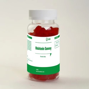 Gomitas de Melatonina Veganas para Dormir por la Noche, Suplemento Dietético Herbal Natural de Venta Caliente de Marca Privada para Adultos, Vitaminas - Product Image 1