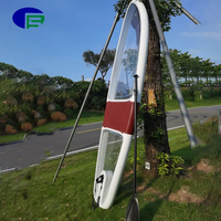 Planche de surf transparente sup clear, planche de surf durable avec accessoires gratuits